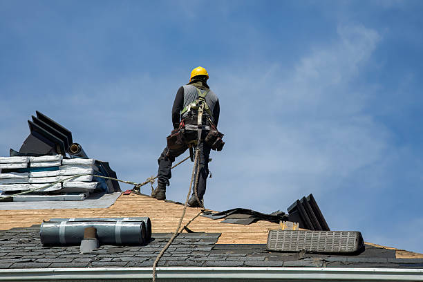 Professional Storm Damage Roof Repair technician working in Templeton, CA